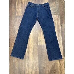 Levi Strauss 517 Boot Cut Jeans Mens 36x34 *Actual 34x34 Dark Wash‎ Western Wear